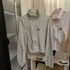 Chaqueta ligera, corta, con cuello alto, para mujer petite, protección solar, nuevo estilo verano 2025, holgada, casual, abrigo exterior con protección solar