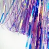Decoración de lugar para fiestas y bodas cortina de seda de lluvia colorida dorada colorida accesorios para fotos fiesta de cumpleaños exclusivo