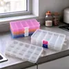Caja de Plástico con 15 Compartimentos Hecha a Mano para Almacenamiento de Materiales de Accesorios de Joyería, Caja de Almacenamiento de Escritorio a Prueba de Polvo para Clasificación de Piezas de Ferretería