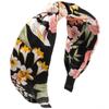 Moda Nuevo Estilo Bohemio Aro para el Cabello de Mujer Diadema Ancha de Tela con Flores Aparta el Cabello Accesorios para el Cabello que Combinan con Todo Celebridad de Internet