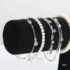 Estante de almacenamiento para joyas y relojes, expositor de pulseras y collares, soporte de cuello tipo maniquí para collares