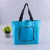 Bolsa de Compras Plegable con Cremallera Personalizada Impermeable de Tela Oxford de Cinco Pares Bolso de Mano Bolsa para Supermercado de un Solo Hombro Bolsa para Comercio Exterior de Protección Ambiental