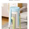 Banco de Plástico Moderno Minimalista Silencioso Antideslizante Sala de Estar Mesa de Comedor Banco de Comedor Apilable Uso Doméstico Banco Engrosado Silla Alta