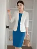 Traje blanco traje falda mujer otoño Nuevo Alto sentido anfitrión vestido profesional casual chaqueta de traje pequeña