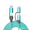 El Producto de Origen es Adecuado para Cable de Datos de Carga Súper Rápida Pd65W Cuatro en Uno para Apple 17/14 y Cable de Carga Rápida Trenzado Pd27W