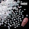 Joyería para uñas fondo flash coñac blanco forma taladro de uñas mini 5A cuadrado ojo de caballo gotas taladro de uñas mayoreo