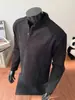 Moletom Henley pesado de 250g para homens, tendência outono 2026, corte solto, camada base perfeita para sobreposição, camiseta de manga longa