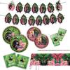 Nuevos Suministros para Fiesta Temática de Bruja Malvada Mágica Fiesta de Cumpleaños Bandeja de Papel Desechable Vaso de Papel Servilleta de Papel Traje de Bandera