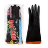Guantes de látex acuáticos industriales impermeables, anticorrosión, resistentes al ácido y al álcali, alargados, con fondo rojo y negro, venta al por mayor