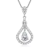 Plata de Ley S925 Color D Moissanita Moda Lujo Accesorio Cadena de Clavícula Popular en Internet Joyería