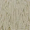 3mm-20mm Furo Reto Linha de Algodão Pérola de Imitação Plástico ABS Perfurado Contas Redondas Uma Vez Óleo Comum Brilhante