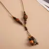 Collar con Colgante de Corazón con Estampado de Leopardo de Acrílico y Cuerda de Cuero Transfronterizo Europeo y Americano Estilo Vacaciones Étnicas Cadena para la Clavícula Adorno de Collar Sencillo para Mujeres