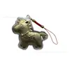 Chaveiro Fique Rico Logo, Pingente de Corrente de Celular Cavalo Dourado, Brinde Promocional, Pequeno Acessório Cavalo do Zodíaco, Atacado de Fábrica