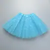 Falda tutú para niños, princesa, lentejuelas, tres capas, 6 piezas, malla, gasa, tutú para niños
