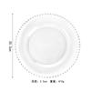 Plato de Vidrio Estilo Europeo Phnom Penh Plato de Vidrio Perlado Plato para Comida Occidental Plato Phnom Penh Plato para Ensalada Plato para Banquete de Bodas