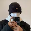 Gorro de Punto Bordado de Zorro de Dibujos Animados Lindo Unisex Otoño Invierno Cálido Protección para Orejas Gorro de Lana Hace que la Cara Parezca Más Pequeña
