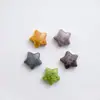Textura de Piedra Natural Imitación Transfronteriza Estrella de Cinco Puntas Cerámica Vintage Cuentas de Agujero Recto Accesorios de Joyería para Pulsera Collar Colgante DIY