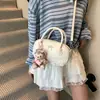 Bolsa Boston Portátil Estilo Ballet Doce Casual Coreana Nova 2025, Fashion, de Alta Qualidade e Versátil para Roupas de Trabalho