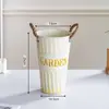Cubo de Lata Vintage Transfronterizo para Flores para Uso Doméstico, Cubo para Arreglos Florales para Decoración de Sala de Estar, Jarrón para Flores Secas, Cubo para Remojar Flores de Floristería, Cubo de Agua para Flores Frescas