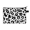 Bolsa de Maquiagem Estampa de Leopardo Retrô para Mulheres, Bolsa de Mão Clutch, Batom, Troco, Produtos de Skincare, Artigos de Higiene Pessoal, Armazenamento, Pincel de Maquiagem, Bolsa de Mão