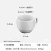 Juegos de Tazas de Café al por Mayor desde la Fábrica de Origen, Vajilla Sencilla de Cerámica Estilo Occidental, Blanco Puro Clásico Único Estilo Australiano