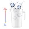 Productos primero venta al por mayor transfronteriza taza medidora de PP plástico transparente anticaída escala de cinturón de compresión Taza herramientas de cocina para hornear té de leche