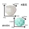 Molde de Silicona para Pastel Mousse de Loto Chino Molde para Velas de Aromaterapia DIY Piedra Difusora Molde para Jabón Artesanal Pegamento