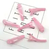Gelatina transparente diy clipe bico de pato infantil de plástico 3,5cm cor doce simples grampo de cabelo para menina franja