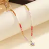 Colar Ins Estilo Boêmio com Contas Coloridas Série Oceano para Mulheres, Não Desbota, Acessórios de Colar de Praia Sexy para Mulheres
