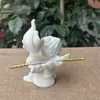 Talla de Fruta de Imitación de Marfil Estilo Chino de Sun Wukong, el Gran Sabio, Flotando en el Agua, Decoración Creativa de Escritorio de Oficina al por Mayor
