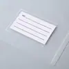 Bolsa Documento Sobre Tipo Broche Transparente A4 Engrosada Gran Capacidad Almacenamiento Información Papel de Examen Impermeable Bolsas para Archivos al por Mayor