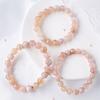 Pulsera de Ágata Flor de Cerezo Natural Pulsera de Cristal de Ágata Cuentas Pulsera de Cristal para Mujer Joyería de Pulsera Pulsera de Flor de Cerezo Venta al por Mayor