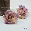 Flores Artificiais, Rosas de Canto Retrô, Rosas com Borda Queimada, Decorações para Salão de Casamento, Móveis para Casa, Produção de Adereços de Cabeça para Minorias Étnicas