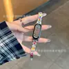 Adecuado para Correa de Pulsera Xiaomi 9Pro Nuevo para Mujer 8Nfc Resina de Tres Cuentas 7 Verano Deportivo Reemplazo Cerámica Transpirable