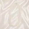 Colar de pérolas de vidro com contas francesas mini, estilo retrô para crianças, corrente cheongsam, longa corrente de suéter multicamadas