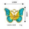 Accesorios de joyería para bricolaje, colgante de un solo color con patrón de mariposa, gota de aceite, collar de aleación, pulsera, colgante pequeño, venta al por mayor transfronteriza