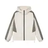 Chaqueta con capucha de otoño al por mayor Versátil Reversible Impermeable para exteriores Unisex Casual de moda Bloqueo de color