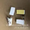 Clip de Plástico Blanco Profesional con Clip de Esponja Clip para Insignia con Pin