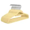 Percha de Terciopelo sin Costuras Multifuncional Antideslizante de Plástico Percha para Ropa Hogar Mágico Organizador de Acabado Percha para Ropa Tirante para Ropa