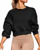 2026 Comercio Exterior Primavera y Otoño Mujer Casual Cuello Redondo Manga Corta Estilo Perezoso Top Versátil Holgado Sudadera de Manga Larga Venta al por Mayor