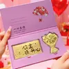 Nuevo Billete de Oro Puro 999 Color Oro Rosa para el Día de San Valentín, Regalo Creativo para el Día de la Mujer, Regalo para Transmisión en Vivo al por Mayor