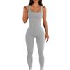 Macacão Feminino de Comércio Exterior Europeu e Americano da Amazon Outono e Inverno Novo Fio Gola Quadrada Justo ao Corpo Macacão Sexy