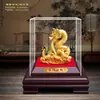 Adornos del Año del Dragón, Arena de Terciopelo del Dragón Zodiacal, Adornos de Dragón Chapados en Oro, Regalos, Artesanías, Fiesta Anual, Tienda 4S, Regalos para Compañías de Seguros
