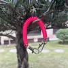 Venta al por mayor de fábrica portatarjetas con cuerda elástica de plástico soporte para certificados cuerda retráctil anti-pérdida llavero de doble cabeza cadena de resorte de plástico