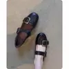 Zapatos de Ballet con Correas, Zapatos de Noche, Zapatos Planos para Mujer, Elegantes Zapatos Mary Jane con Hebilla, Estilo Francés, Adecuados para el Trabajo Diario, para Combinar con Faldas, Suaves y Femeninos