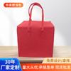 Nueva bolsa portátil de fieltro para entrega de comidas, creativa bolsa de almuerzo para llevar, con cierre hermético y aislante, con logotipo impreso.