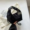 Bolso de Mano Vintage de Otoño e Invierno para Mujer Bolso de Hombro de Felpa con Textura Nuevo para Mujer 2023 Bolso Cuadrado Pequeño Cruzado de Moda