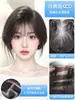 Postizo de Flequillo Alto para Mujer, Postizo Voluminizador para la Parte Superior del Cabello, Cabello Natural para Cubrir Canas, Postizo Ligero Estilo Francés