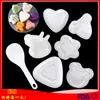 Molde de sushi de arroz con forma de triángulo de amor para niños, molde de bola de arroz pequeño de dibujos animados, arroz antiadherente