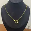 Puzuo Tienda de Oro Mismo Estilo Shajin Xingyue Croheart Collar con Pin para Mujer Diseño Nicho de Lujo Ligero Cadena Clavicular